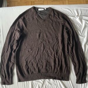 Calvin Klein Men's Brown wool Sweater
